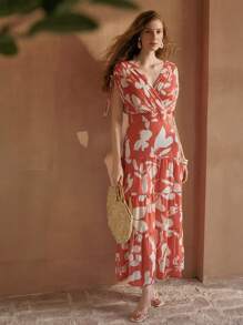 MOTF PREMIUM VESTIDO CON ESTAMPADO COMPLETO Y VOLANTE EN EL BAJO - Multicolor - Ver 6
