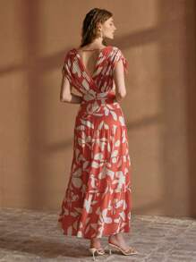 MOTF PREMIUM VESTIDO CON ESTAMPADO COMPLETO Y VOLANTE EN EL BAJO - Multicolor - Ver 3