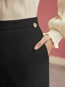 MOTF PREMIUM Calça de Terno Alfaiatada com Vinco Prensado