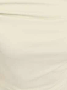 Nöista One-Shoulder Bodycon Maxi Dress In Soft Stretch Fabric With A Chic, Minimalist Silhouette. Perfect For Beach Dinners, 4th Of July Parties, Or Elegant Summer Nights. - Light Grey - View 6