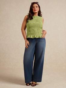 Elaquor 大码夏季休闲纯色吊带背心