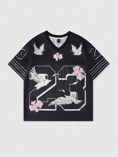 Street Life T-shirt de sport à manches courtes, patchwork en tissu mesh pour hommes, maillot d'athlétisme