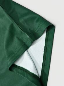 Manfinity Hypemode Conjunto informal de camiseta de manga corta y holgada de caída de hombros para hombre, conjunto de 2 piezas de verano para hombre de pantalones cortos y camiseta casual, conjunto de 2 piezas de pantalones cortos para hombre
