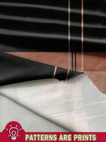 EMERY ROSE 2pcs/Set Plus Size Women Summer Casual Striped Round Neck Short Sleeve Top And Leggings - Multicolor - View 3