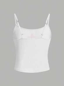 INAWLY Solva Canottiera da donna estiva a vita alta con stampa a stelle, slim fit, corta, popolare