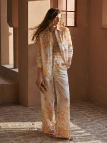 MOTF PREMIUM FLORAL PRINT EYELET EMBROIDERY SHIRT - Multicolor - View 4