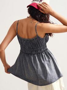 Bohemela ساسبندر كاجوال مغسول من التركيب اللوني المتدرج - الأسود - مشاهدة 2