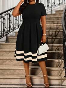 SHEIN Lady Vestidos elegantes para oficina de primavera, verano, otoño e invierno; vestidos negros elegantes para oficina; vestidos para fiestas, vacaciones y playa; vestidos para invitadas de boda; ropa informal de negocios para damas; vestidos de cóctel para damas