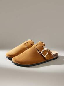 Solecia Cuccoo 女士可调节扣式时尚平底乐福鞋