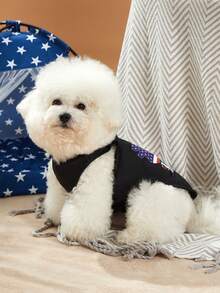 PETSIN 1 Striped USA Statue Of Liberty Printed Pet Vest - Multicolor - View 5