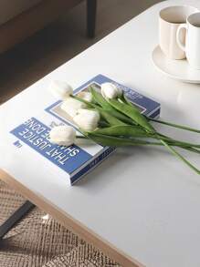 3PCS Artificial Tulip Fake Plants For Fall Desk Garden Room Decor Easter Spring Home Decoration - White - View 6