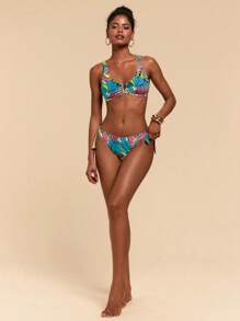 Travachic Damen Blumen Muster Badeanzug Set für den Urlaub