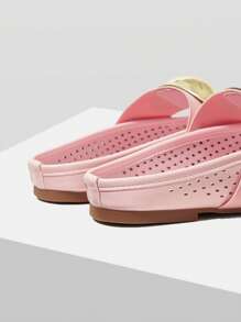 MOTF ZAPATOS PLANOS DE PU CALADOS - Rosa - Ver 6