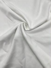 Elenzga Women's Summer Solid Square Neck Sleeveless Pleated Casual Mini Dress - White - View 3