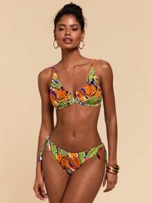 Travachic Women's Summer Holiday Beach Tropical Print Bikini Set - Multicolor - View 3