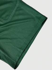 Manfinity Hypemode Conjunto informal de camiseta de manga corta y holgada de caída de hombros para hombre, conjunto de 2 piezas de verano para hombre de pantalones cortos y camiseta casual, conjunto de 2 piezas de pantalones cortos para hombre