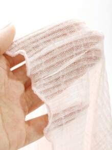 DAZY Lettuce Trim Asymmetrical Hem Tee Long Sleeve Women Tops,Fall Women Clothes - Beige - View 9