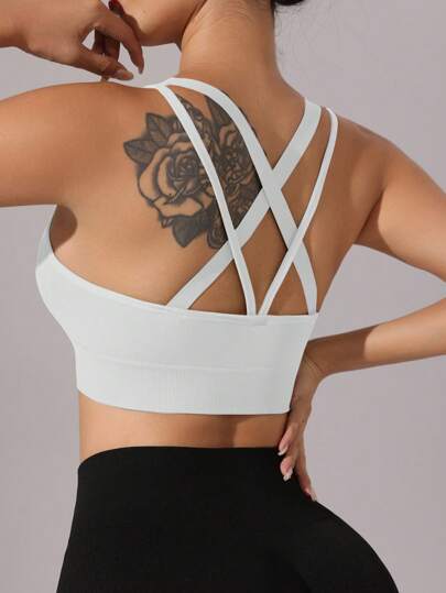 Easithlete Women Seamless Sports Underwear Set Workout BH Tops view 6