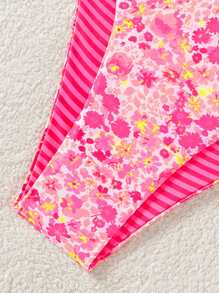 Swim Mod 1pc Women Summer Random Floral Print Holiday Cute Swimwear Bottom - Multicolor - View 5