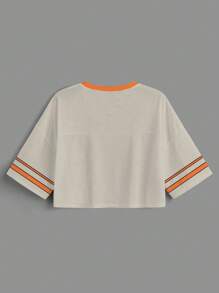 Slaydiva Casual Minimalist Plus Size Women V-Neck Loose 5/Short Sleeve Mesh T-Shirt, Vintage Insect & Butterfly Printed With Number 24, Suitable For Summer And Sports Games Y2k Tops For Women Cropped Graphic Tee  Back To School  Homecoming Suitable For Going Out Jersey Tops For Women Cropped Graphic Shirt