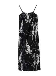 Irokai 日式女式印花浴衣和服，适合夏季节日 - 黑與白 - 查看 4