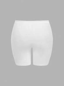 SHEIN EZwear Bộ 3 quần legging cỡ lớn màu đen, trắng, xám đậm. - Màu xám đen - Xem 4