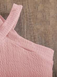 Emery Rose Kids Emery Rose Kids 2件套少女无袖纯色上衣和短裤套装