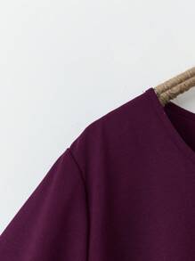 Rusticease Vestido casual de talla grande con estampado de patchwork para vacaciones