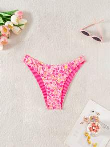 Swim Mod 1pc Women Summer Random Floral Print Holiday Cute Swimwear Bottom - Multicolor - View 6
