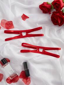 1 Pair Sexy Heart Shaped Leg Chains Suitable For Holiday Wear