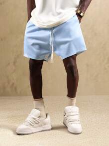SUMWON Drop Crotch Casual Lounge Shorts Baggy Relaxed Drawstring Summer Festival Streetwear Comfort Loungewear