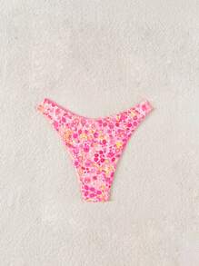 Swim Mod 1pc Women Summer Random Floral Print Holiday Cute Swimwear Bottom - Multicolor - View 2