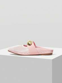 MOTF ZAPATOS PLANOS DE PU CALADOS - Rosa - Ver 3