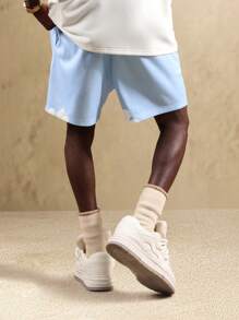 SUMWON Drop Crotch Casual Lounge Shorts Baggy Relaxed Drawstring Summer Festival Streetwear Comfort Loungewear