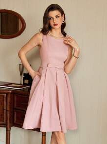 Vintamour 带口袋和蝴蝶结的复古优雅女式连衣裙 休闲茶会度假连衣裙 女式夏季连衣裙 女式夏季服装 度假服装 女式连衣裙 女式夏季服装 婚礼宾客连衣裙 女式太阳裙 女式太阳裙 女式正式连衣裙 女式生日连衣裙 女式连衣裙 女式优雅生日服装 女式优雅连衣裙 女式度假服装 女式演唱会服装 女式毕业礼服 - 粉色 - 查看 8