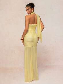 Lumalex Trang phục dự tiệc mùa hè, xuân, giản dị, sang trọng, kiểu quý tộc cổ điển, màu vàng kem, đồ bơi mùa hè, đồ bơi, kỳ nghỉ, thanh lịch, lễ Phục sinh, phong cách Bohemian, BOHO, biển, ngoài trời, nhiều lớp, mùa cưới, tiệc chiêu đãi, lễ trưởng thành, bãi biển, ven biển, cổ yếm, xếp ly, ngực, ôm sát, xuyên thấu cho nữ, váy nữ, sinh nhật, quần áo mùa hè của nữ, váy thường ngày của nữ, quần áo mùa hè của nữ, váy dạ hội màu vàng, váy dạ hội màu vàng, váy dự tiệc cưới màu vàng, váy phù dâu màu vàng, váy Love And Lemonade - Vàng nhạt - Xem 8