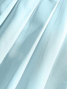 SHEIN Clasi 夏季新款优雅休闲时尚蝴蝶结无袖上衣和百褶迷你裙两件套