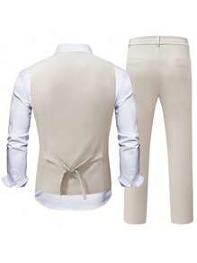 Manfinity Mode Ensemble veste et pantalon de costume d'affaires décontracté pour homme