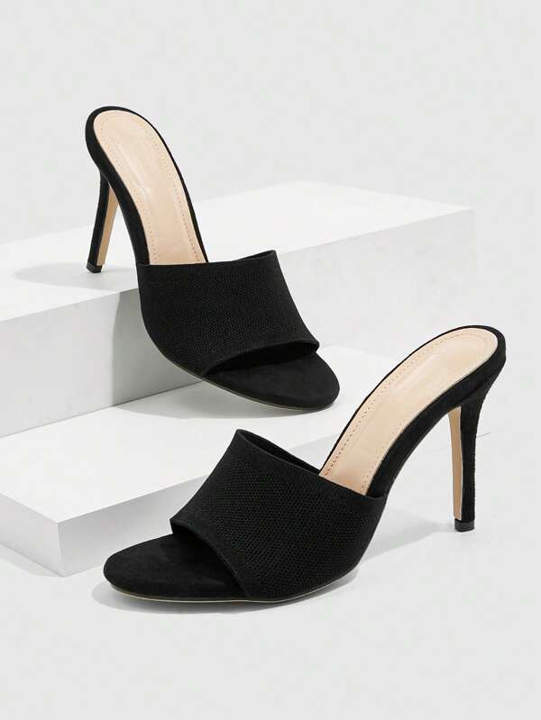 CUCCOO BASICS Woman Shoes Minimalist Stiletto Heeled Mule Sandals For Spring And Summer Vacation Shoes Summer Elegant Basics Business Casual Business Chic Spring Shoes Spring Break Easter