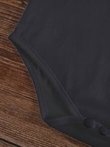 Baby Mädchen koreanischer Stil süße Multipack weiße gestrickte Tanktop Oberteile, Sommer - Schwarz - Übersicht 4