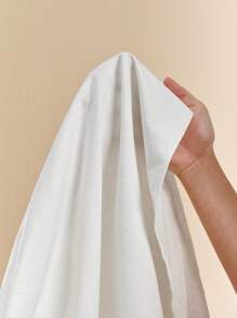 SHEIN BAE Women's White Solid Color Twill Pleated Pocket Simple Low Waist Trousers, Suitable For Commuting, Leisure, Fashion Going Out, Retro Style, Office Wear, Autumn Women's Pants, Wide Leg Pants, Casual Pants, Loose Wide Leg Pants,Fall Clothes ,Back To School,Old Money Style Women,Stockholm Style,Business Casual Woman