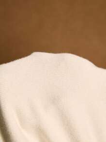 Poéselle White Knitted Top, Long Sleeve Cardigan, Bow Embroidery, Autumn Clothing,Office Attire For Women,1pc Women's Casual Versatile Bowknot Embroidery Cardigan Women Cropped Cardigan Crop Cardigan Women Cream Cardigan,The Fabric Is Soft And Comfortable, Suitable For Daily Wear, Going Out, Home, Dating,Fall Women Clothes , Holidays And Other Occasions - Apricot - View 9