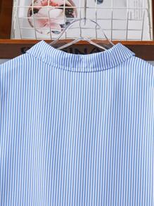Camicia casual a righe con maniche lunghe per ragazze adolescenti