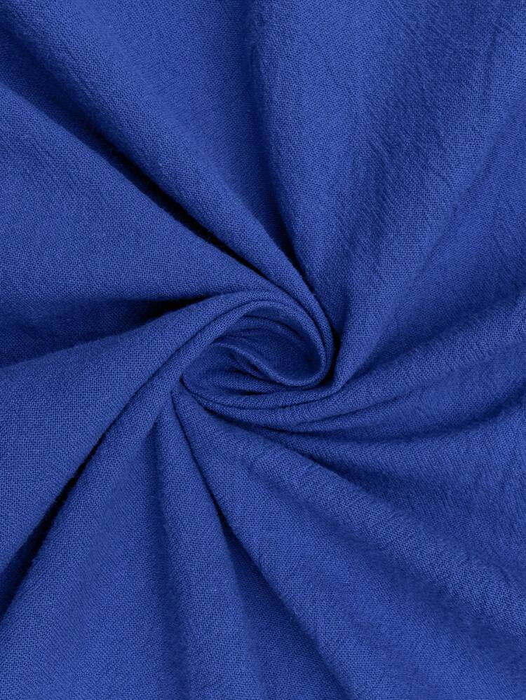 Plus Size Women's Summer Casual Round Neck Sleeveless Blue Dress,Summer Holiday,Vacation Outfits Women,Simple And Fashionable For Everyday Wear,Vacay Vibes,Springbreak,Casual Wear SS,Bohemia,Comfortable And Breathable,Summer Dresses For Women,Flowy Dress