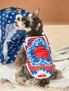Petsin Independence Day Star-Stripe Flag Pet Vest - 1 Piece - Multicolor - View 7