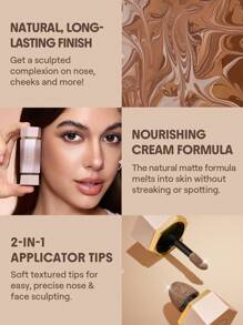 SHEGLAM Precision Sculpt 液態雙頭修容-Hazelnut Latte 品牌 美容 化妝 化妝品 適合女性與女孩 完美搭配冬季春季 Y2K 時尚 流行 生日禮物 假期 派對準備就緒 最佳顏色 - Hazelnut Latte - 查看 8