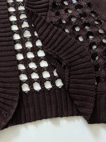 Elamini 女士节日镂空针织短开衫