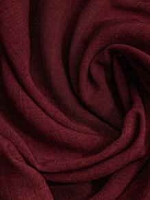 Rusticease 大码女式纯色深V领卷袖休闲衬衫