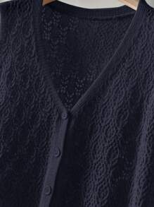 CosyJoli Plus Size Women V-Neck Single-Breasted Slim Casual Knitted Vest,Fall Clothes For Women Autumn