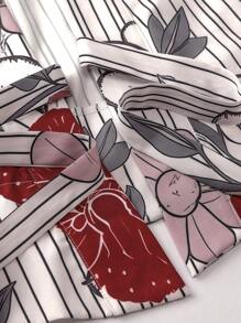 Irokai 日本女士传统花卉印花浴衣两件套，适合夏季节日